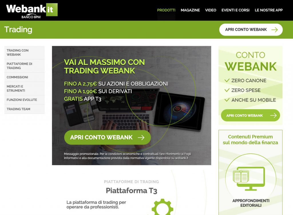 webank piattaforma trading